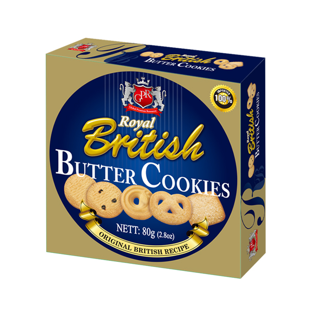GPR Royal British Butter Cookies Box 80g 001
