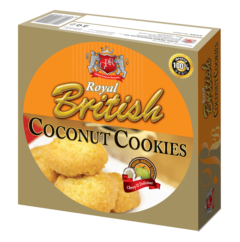 GPR Royal British Coconut Cookies 80g Box GPR Cookies